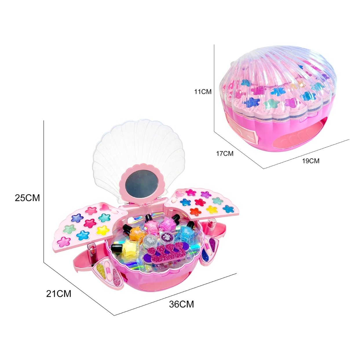 SET MAQUILLAJE INFANTIL OSTRA CON SECADOR DE UÑAS - 7