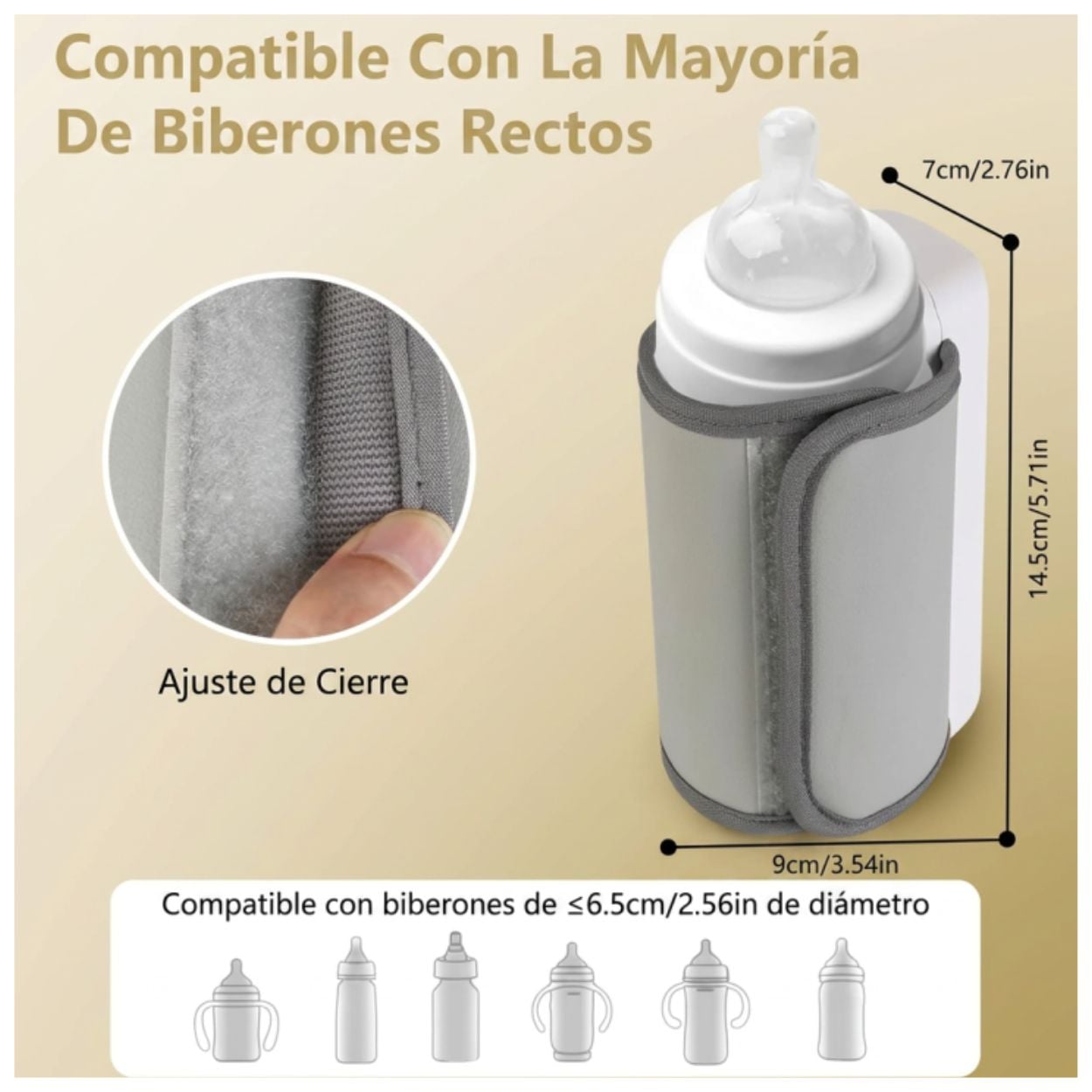 CALENTADOR DE BIBERONES PORTÁTIL RECARGABLE USB LED - 5