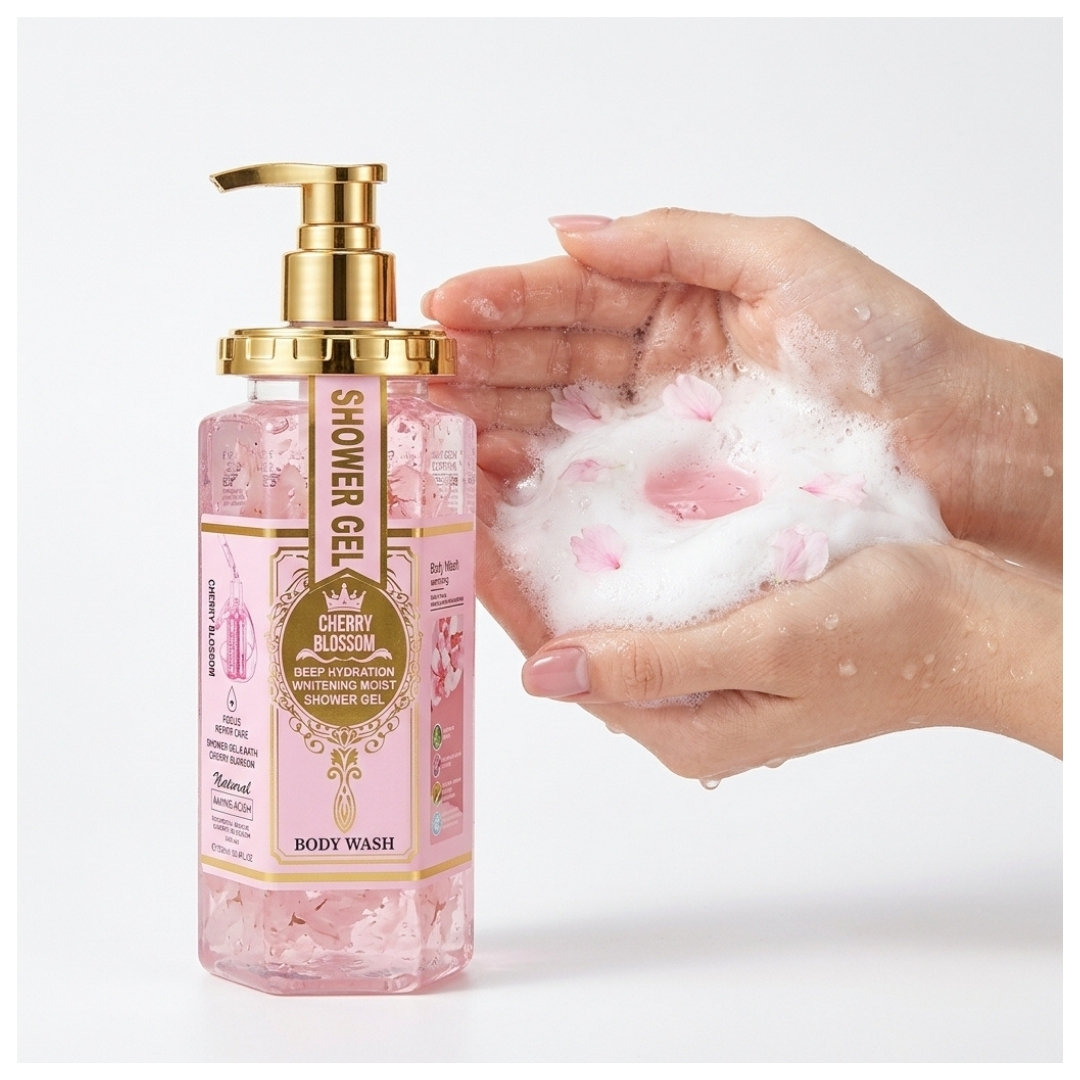 WOKALI GEL DE DUCHA FLOR DE CEREZO CHERRY BLOSSOM HIDRATANTE 750ML - 1