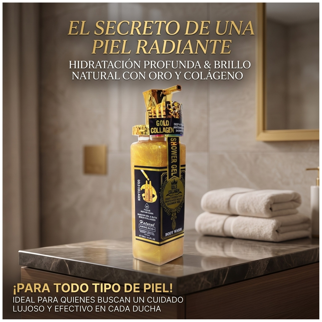 WOKALI GEL DE DUCHA CORPORAL GOLD COLLAGEN REAFIRMANTE 750ML - 4