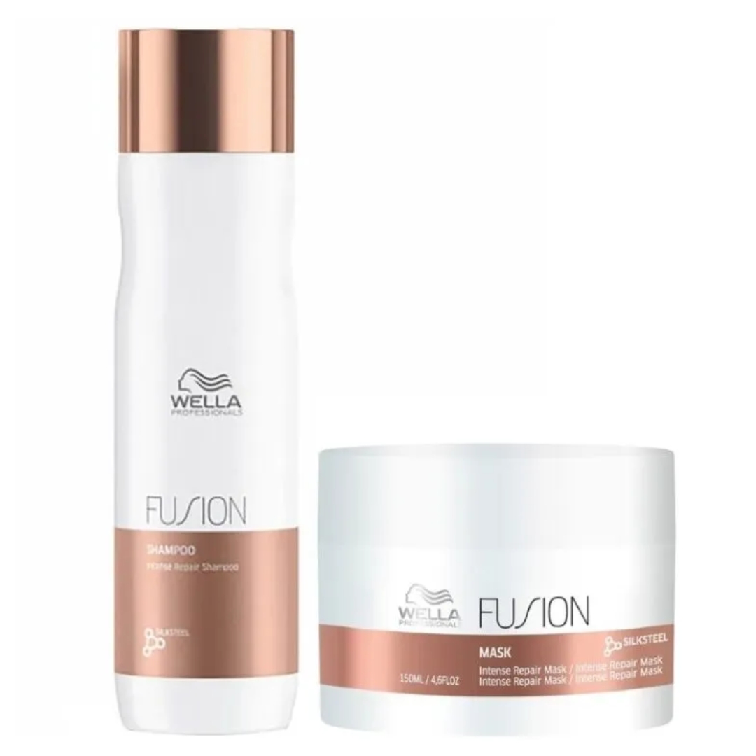DÚO WELLA FUSION SHAMPOO 250 ML + MASK 150 ML - 1