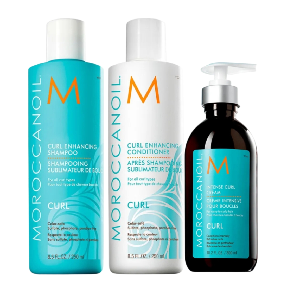 MOROCCANOIL CURL – TRÍO SHAMPOO 250 ML + CONDITIONER 250 ML + INTENSE CURL CREAM 300 ML - 1