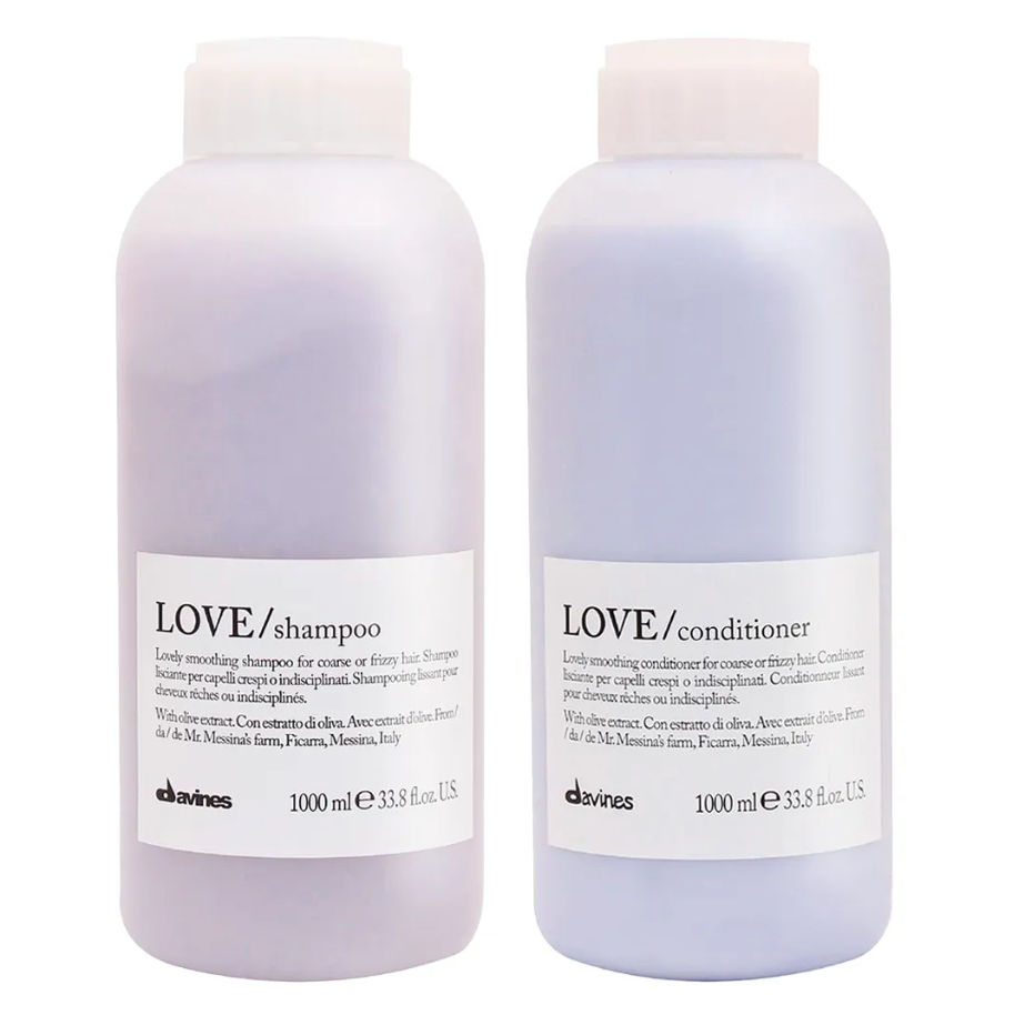 DAVINES LOVE SMOOTHING – DÚO SHAMPOO + CONDITIONER 1L - 1