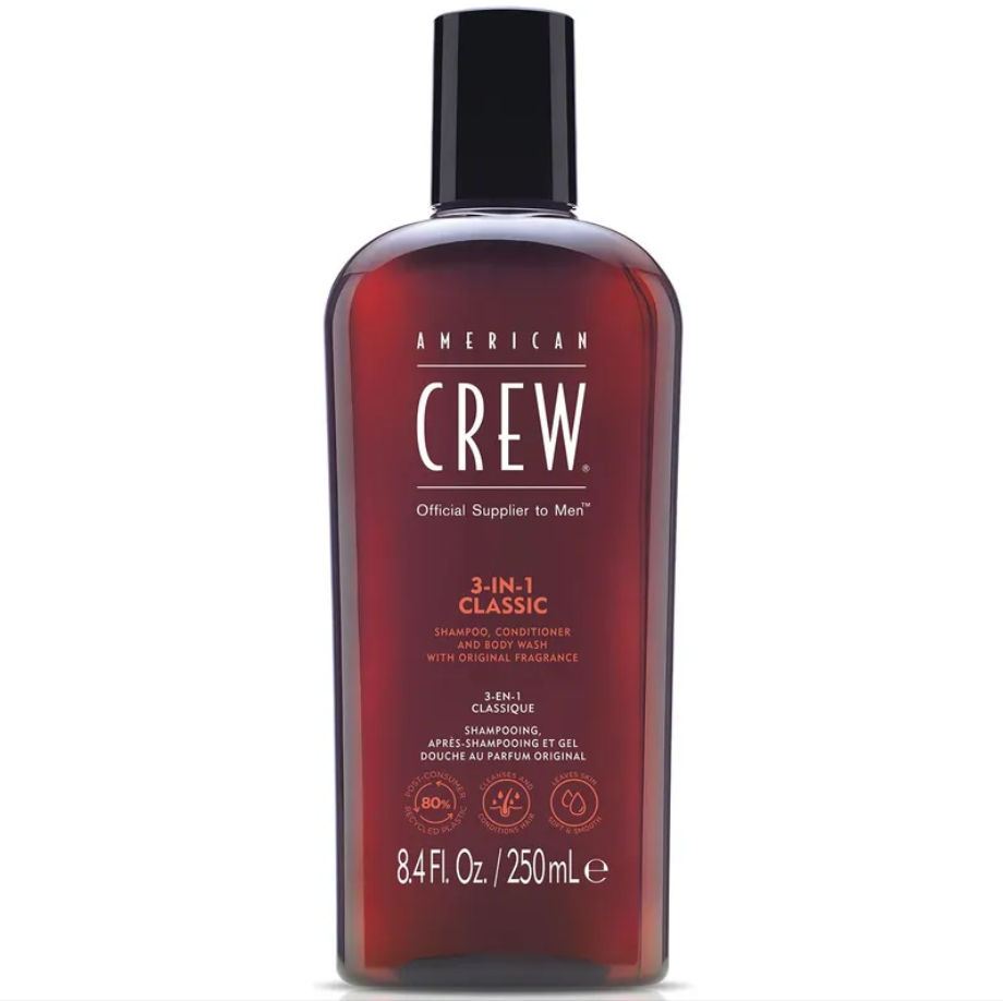 AMERICAN CREW 3 IN 1 SHAMPOO , CONDITIONER + BODY WASH 250 ML - 1