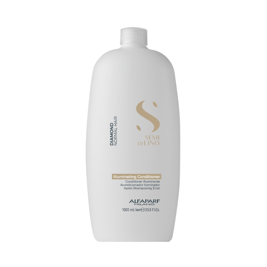 ALFAPARF SEMI DI LINO DIAMOND DÚO SHAMPOO 1L + CONDITIONER 1L - 3