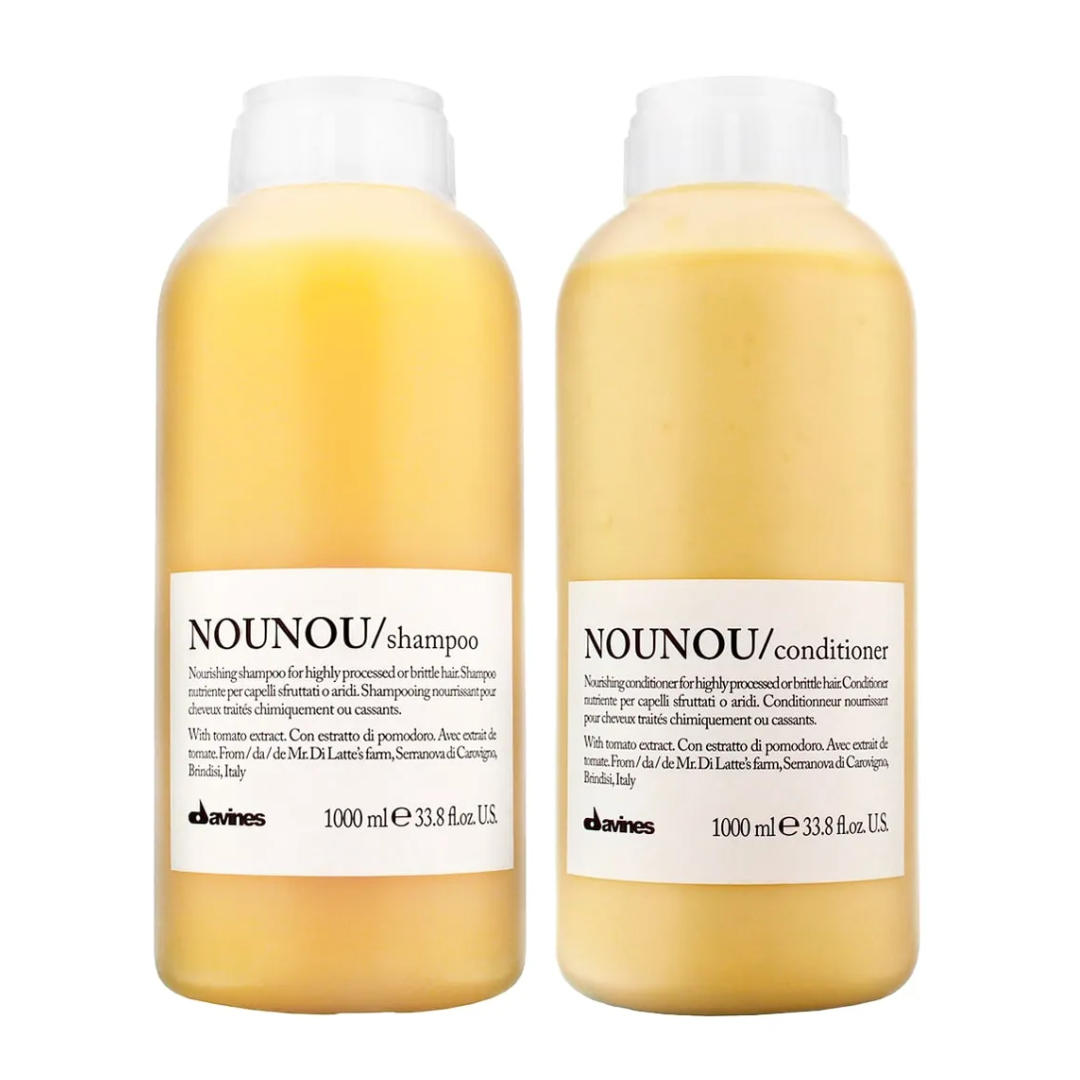 DAVINES NOUNOU DÚO SHAMPOO 1L + CONDITIONER 1L - 1