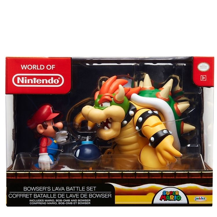 FIGURA ACCIÓN NINTENDO 64512-4L MARIO VS. BOWSER DIORAMA SET - 1