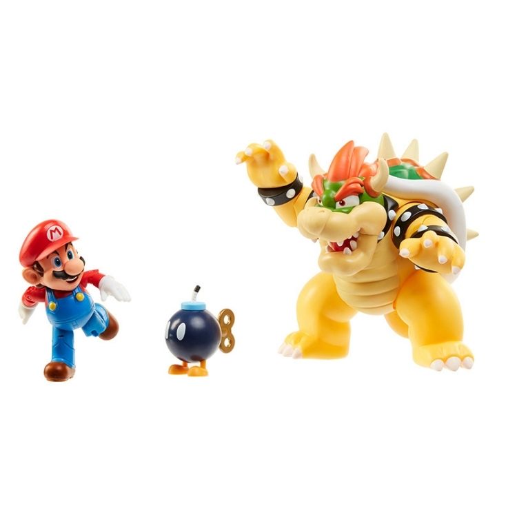 FIGURA ACCIÓN NINTENDO 64512-4L MARIO VS. BOWSER DIORAMA SET - 2