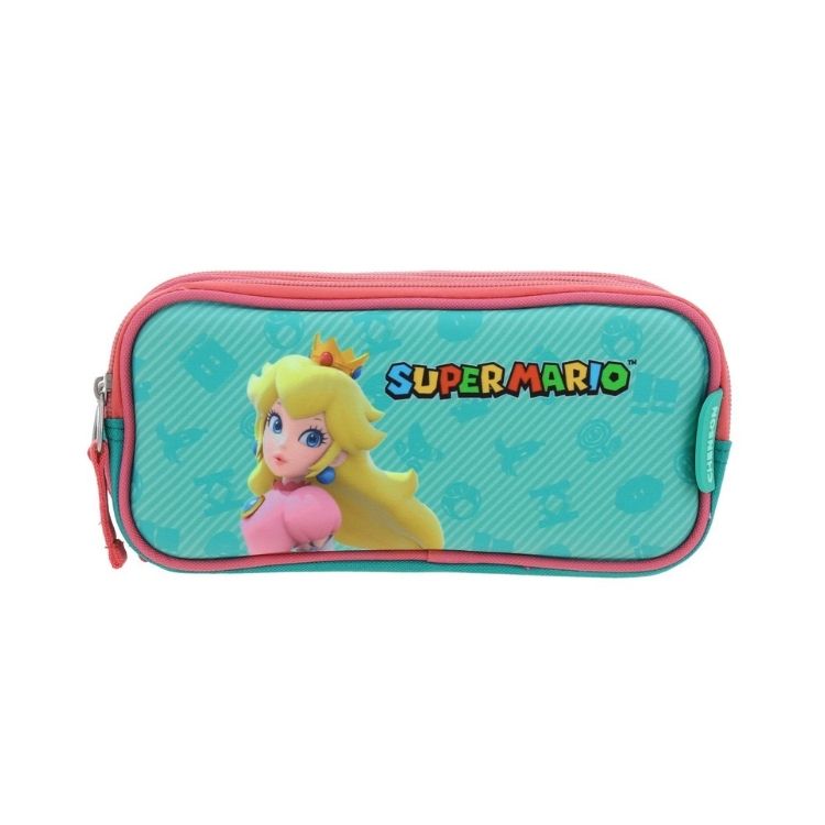 CARTUCHERA ESCOLAR TRIPLE PEACH - NINTENDO - 1