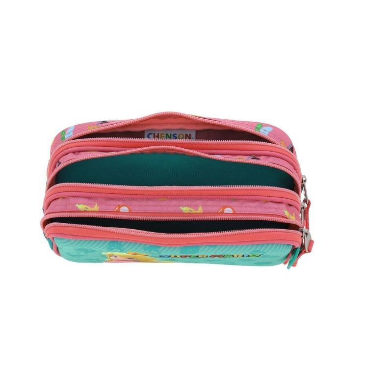 CARTUCHERA ESCOLAR TRIPLE PEACH - NINTENDO - 3