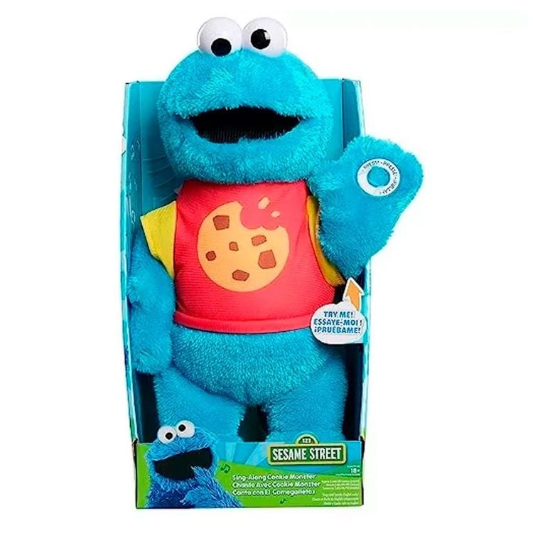 SESAME STREET MONSTER COOKIE PELUCHE CANTA CON LUCES - 1
