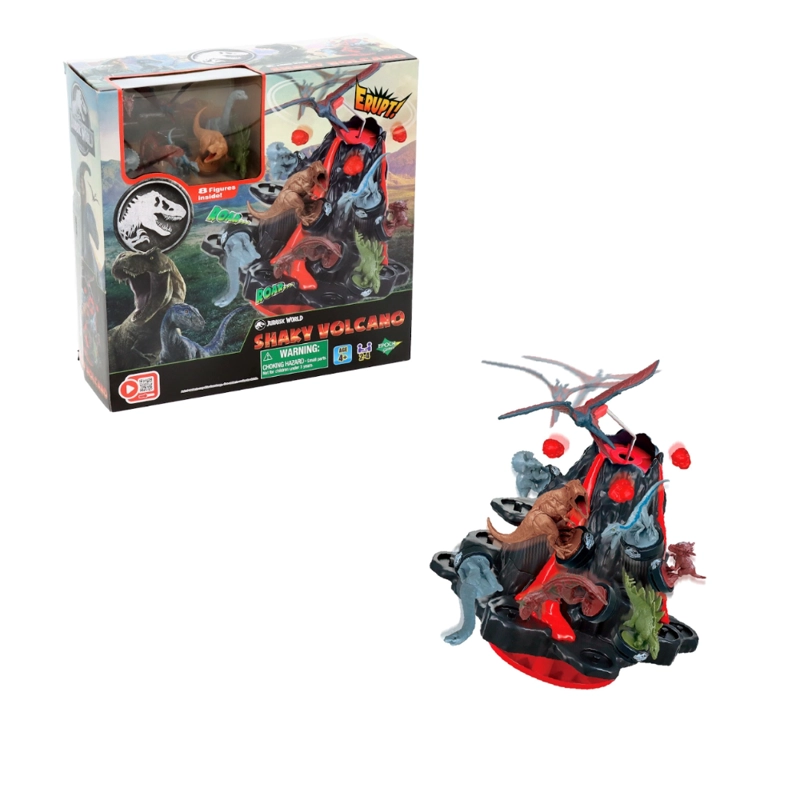 JURASSIC WORLD SHAKY VOLCANO -JUEGO DE MESA - 1