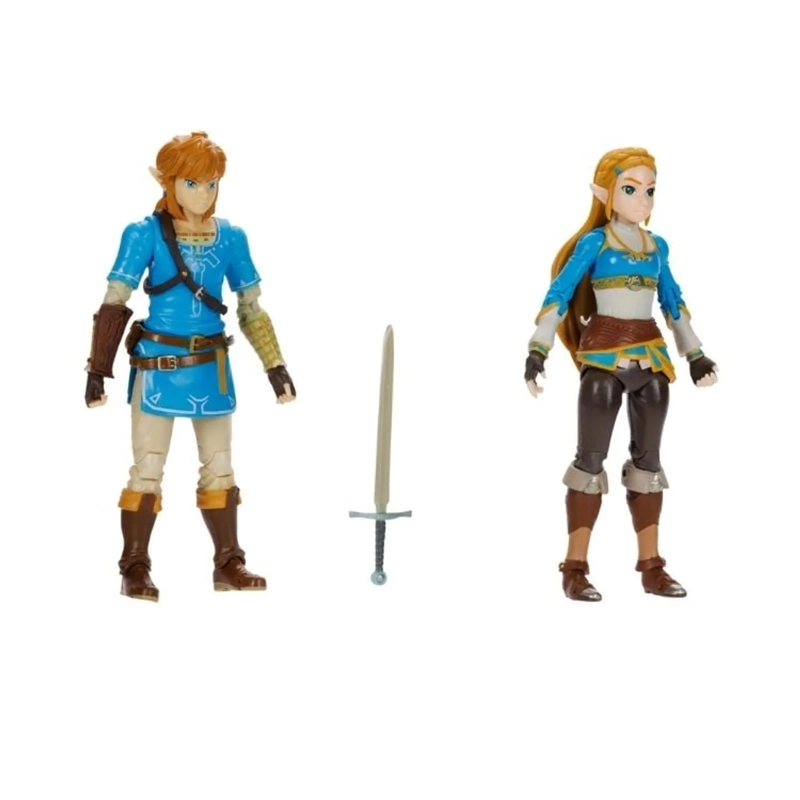 NINTENDO 4' FIGURE 2 PACK: LINK Y ZELDA - 2