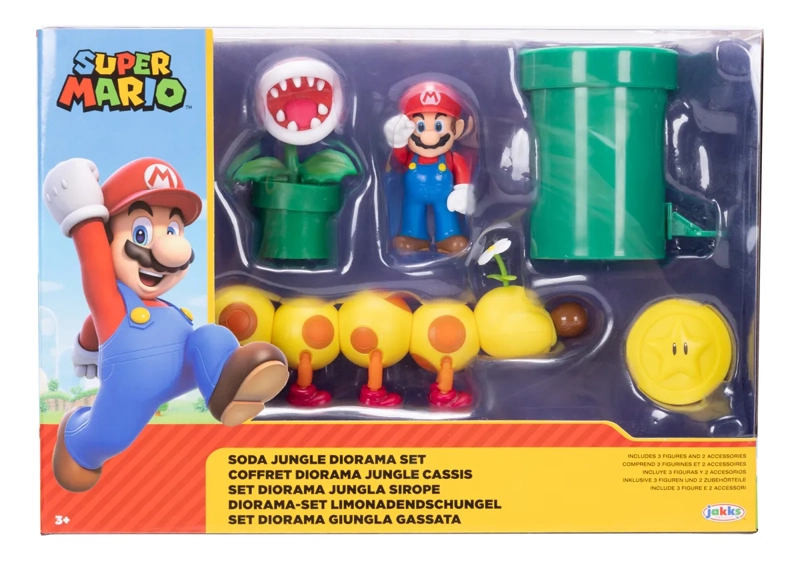 SUPER MARIO NINTENDO 2.5 SODA JUNGLE DIORAMA - 1