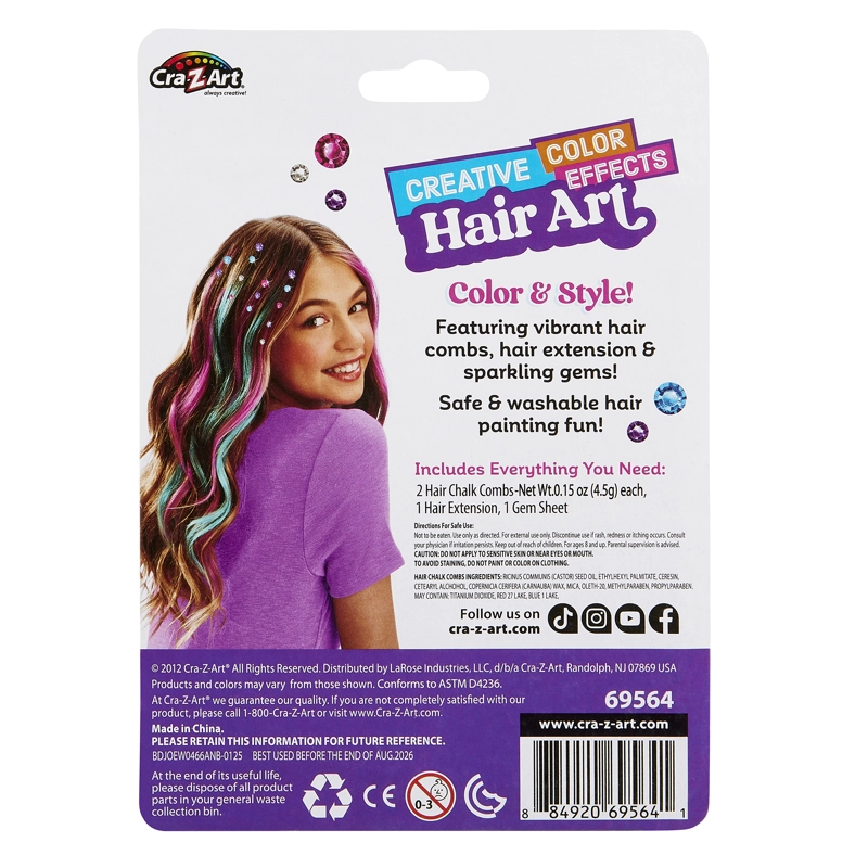 SHIMMER 'N SPARKLE COLOR EFFECTS HAIR ART - PEGGED ITEM - 3
