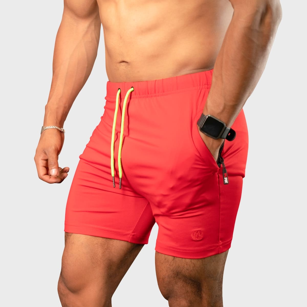 SHORT ENTRENAMIENTO HOMBRE YML SPORT 69062 ROJO GYM FITNESS - 1