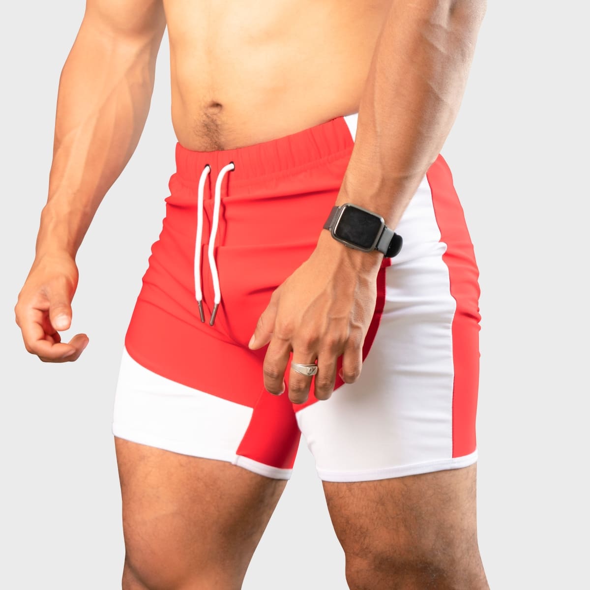 SHORT ENTRENAMIENTO HOMBRE YML SPORT 69118 ROJO GYM CULTURISMO - 1