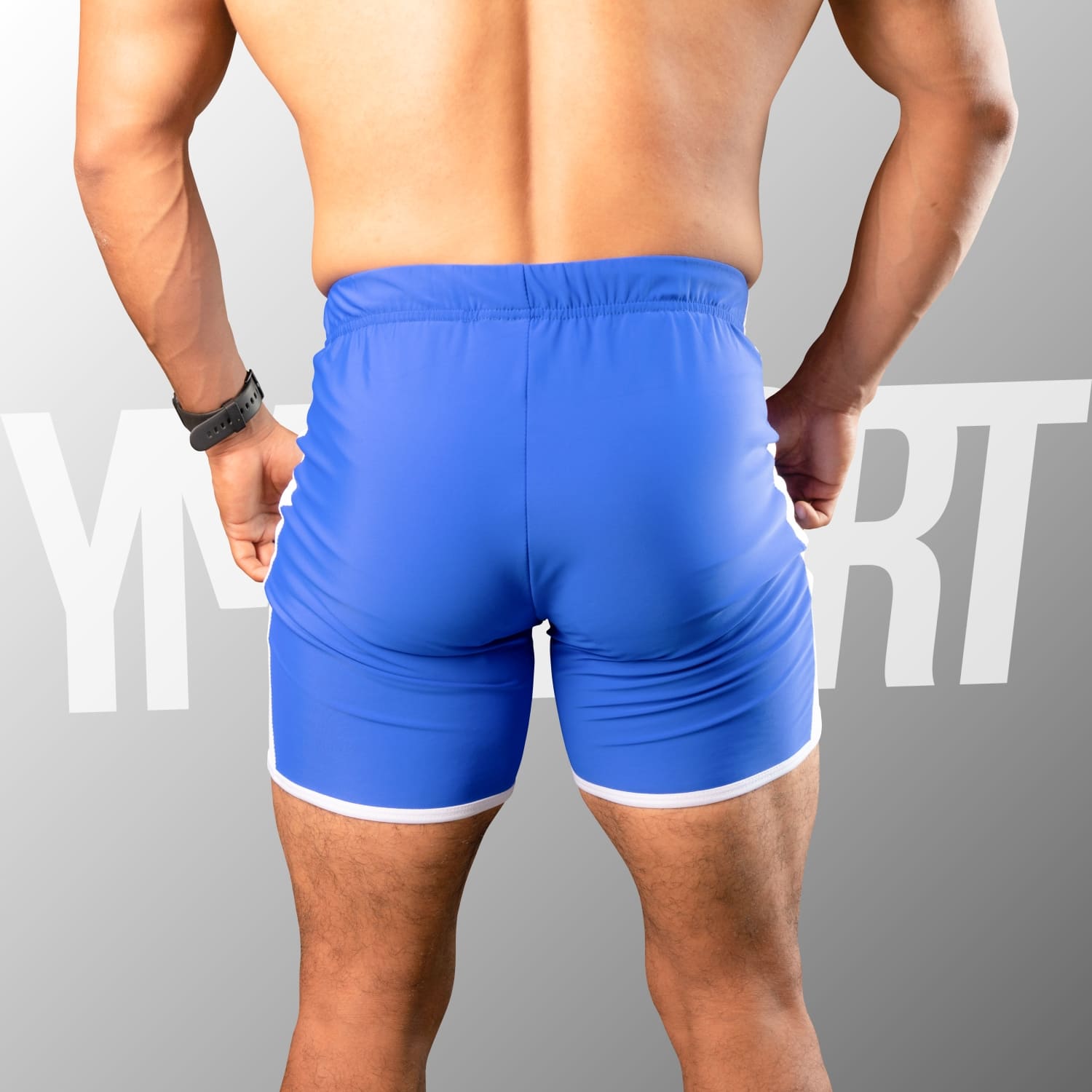 SHORT ENTRENAMIENTO HOMBRE YML SPORT 69118 AZULINO GYM CULTURISMO - 4