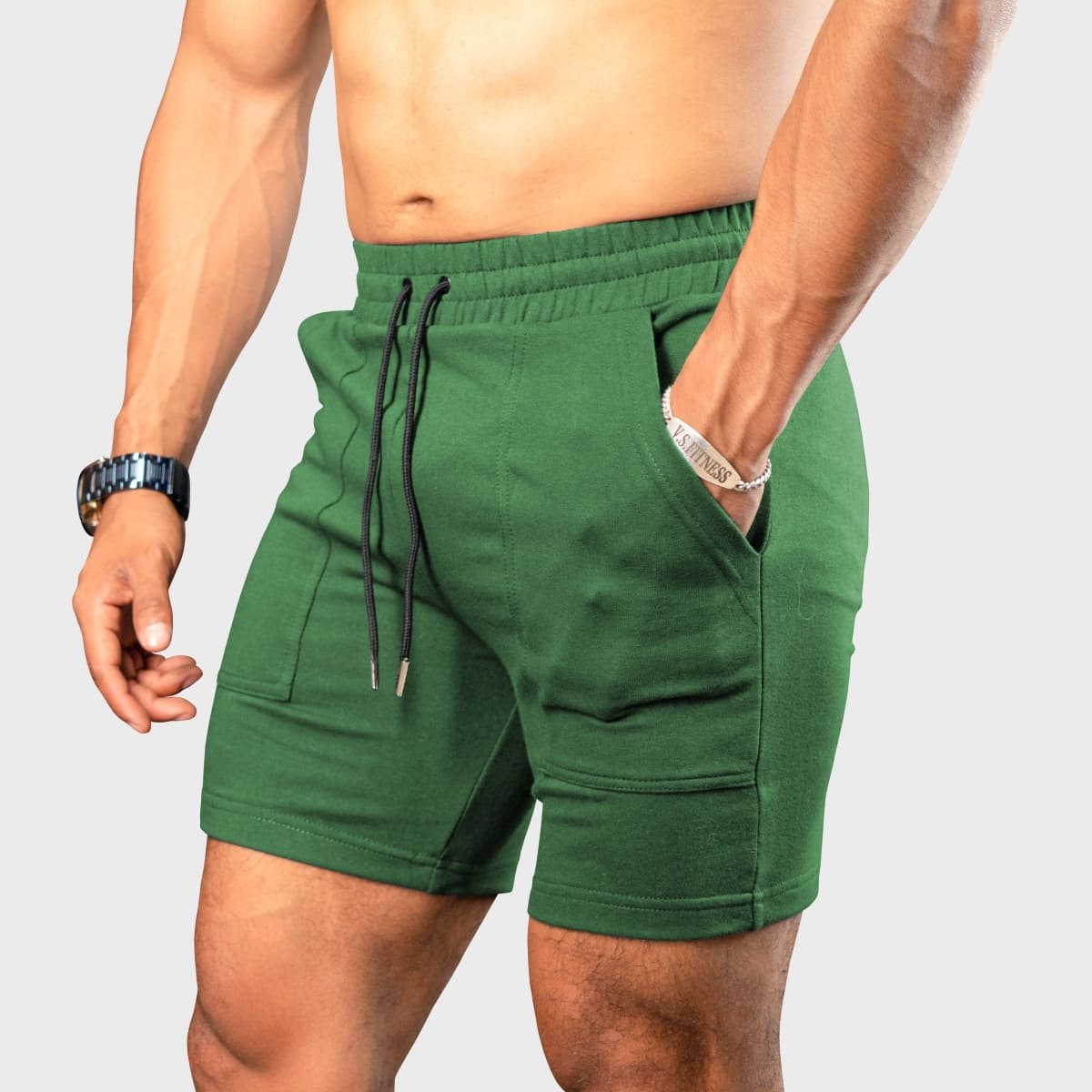 SHORT DEPORTIVO GYM HOMBRE YML SPORT 69124 VERDE FITNESS - 1