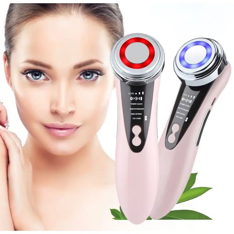 MASAJEADOR FACIAL MESOTERAPIA RADIOFRECUENCIA LED LIMPIEZA REJUVENECIMIENTO BLANCO - 1