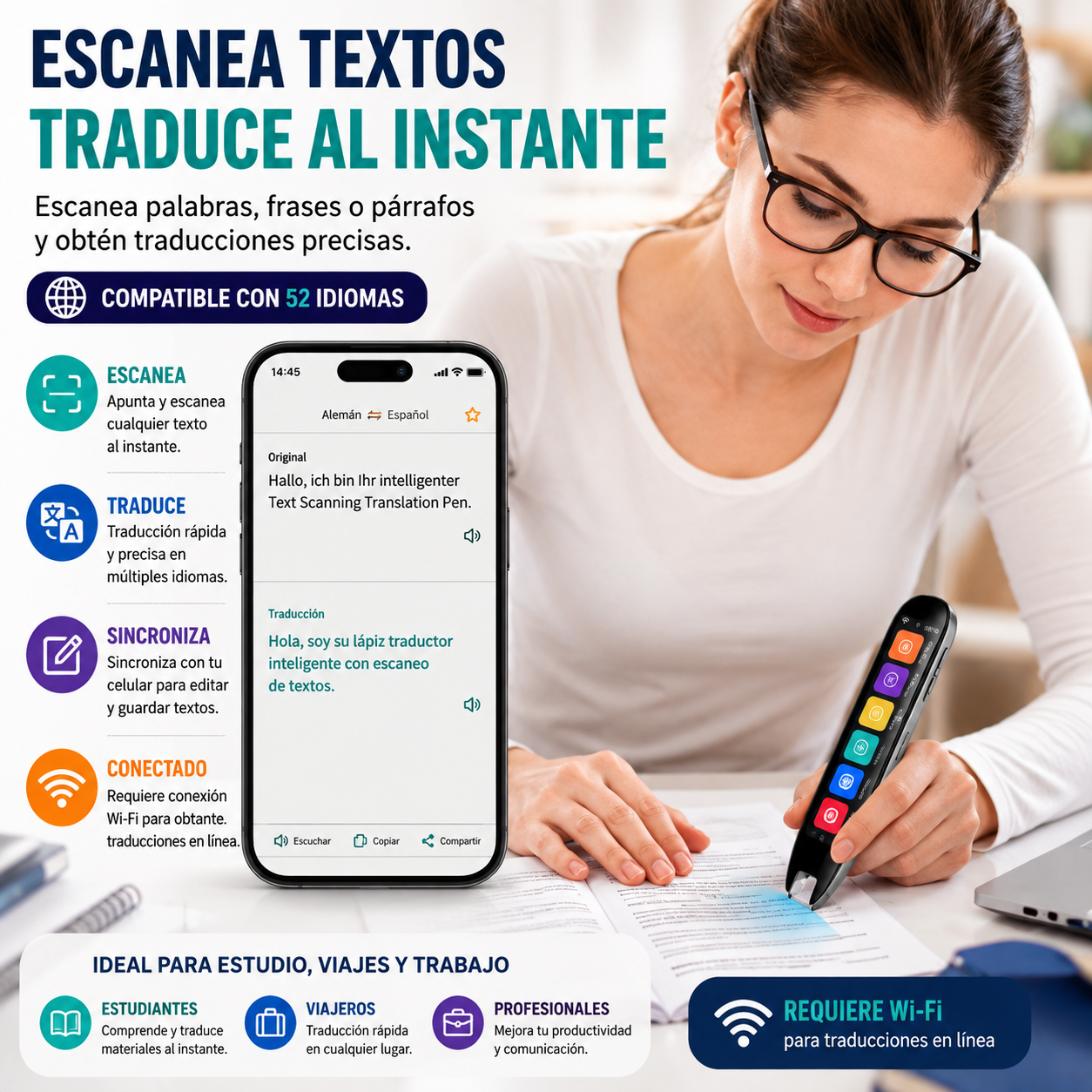 LAPIZ TRADUCTOR DE IDIOMAS VOZ Y TEXTO CON CHATGPT - 3