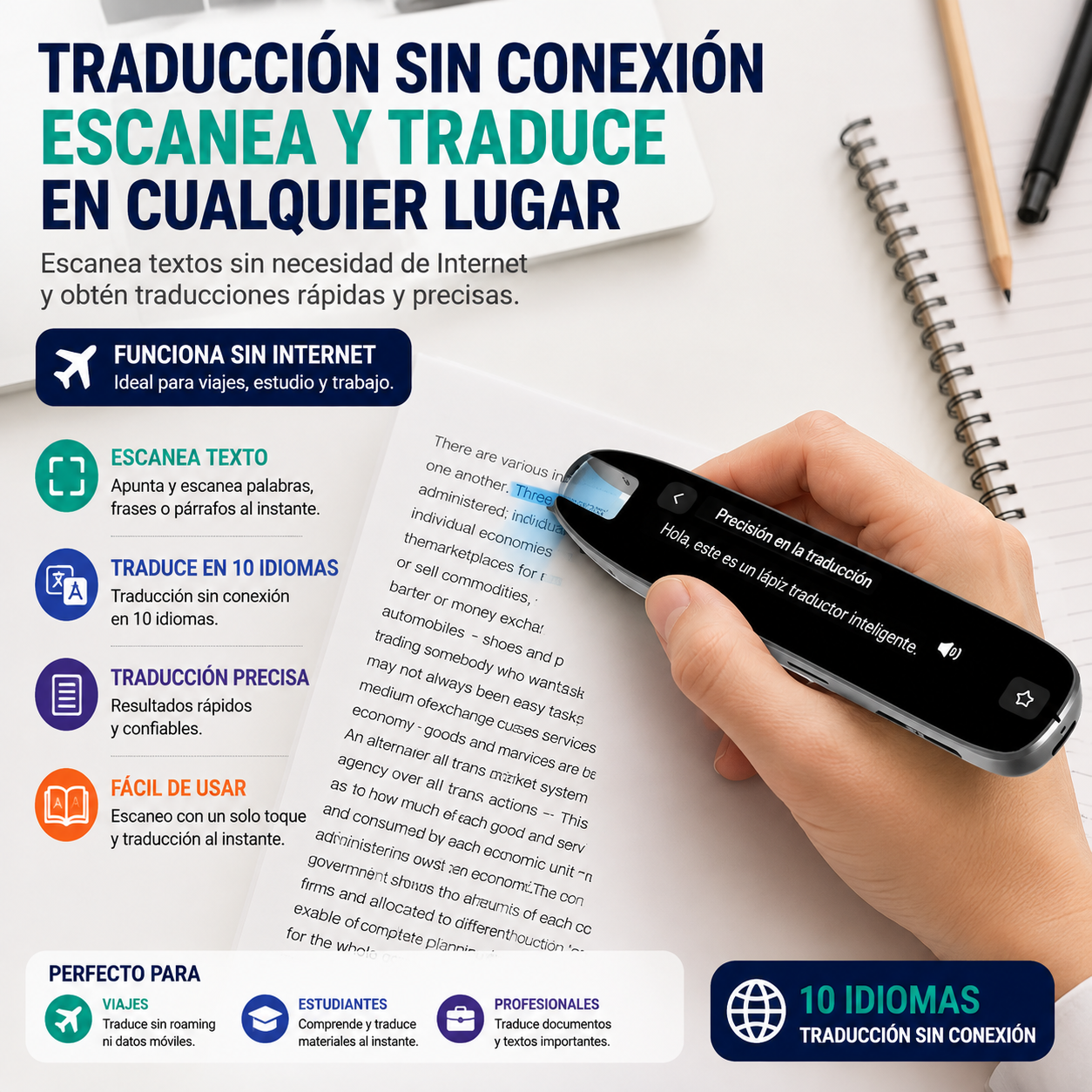 LAPIZ TRADUCTOR DE IDIOMAS VOZ Y TEXTO CON CHATGPT - 4