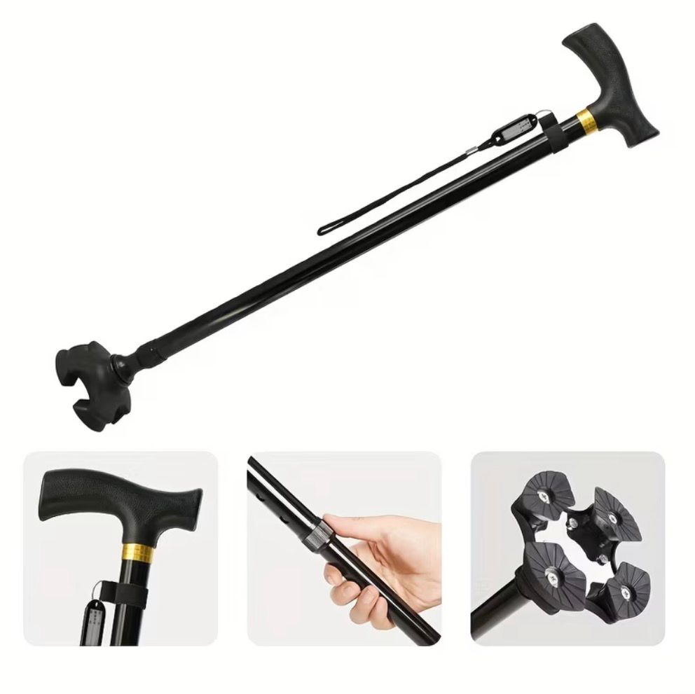 BASTON METALICO 10 NIVELES NO PLEGABLE ADULTO MAYOR - 1