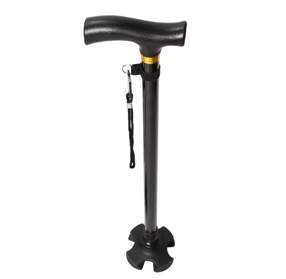 BASTON METALICO 10 NIVELES NO PLEGABLE ADULTO MAYOR - 2