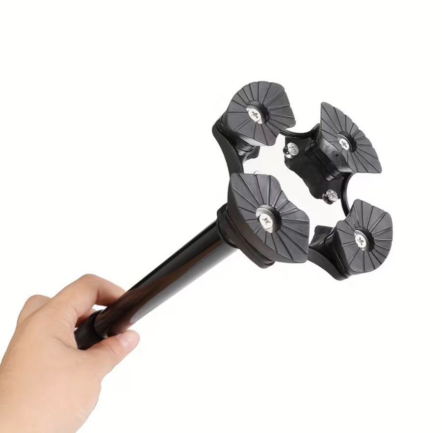 BASTON METALICO 10 NIVELES NO PLEGABLE ADULTO MAYOR - 4