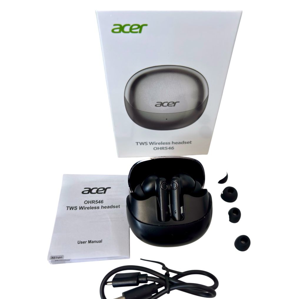 AUDIFONOS INALAMBRICOS ACER NEGROS - 4