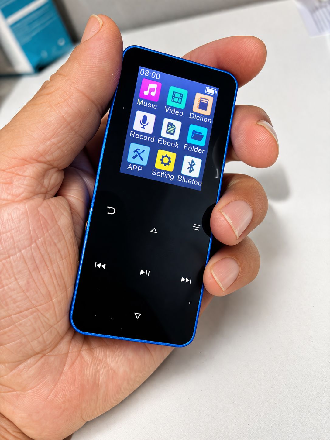 REPRODUCTOR MP3 BLUETOOTH 128 GB ZY001 LCD AZUL - 3