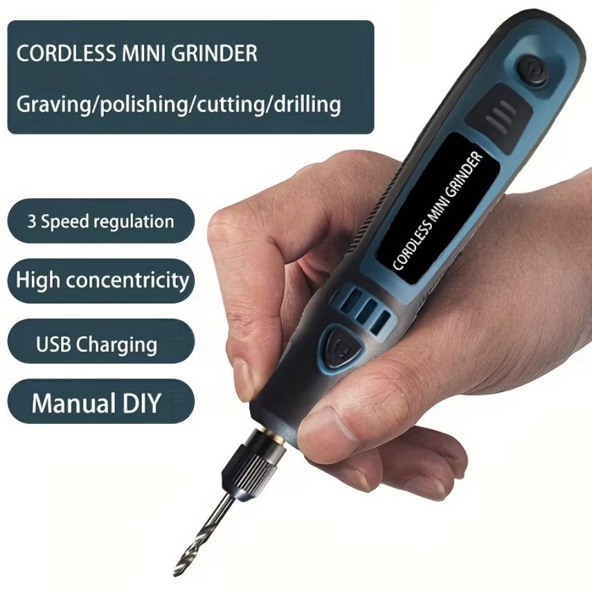 MINI TALADRO ROTATIVO MULTIFUNCIONAL INALÁMBRICO TY-CM01 - 6
