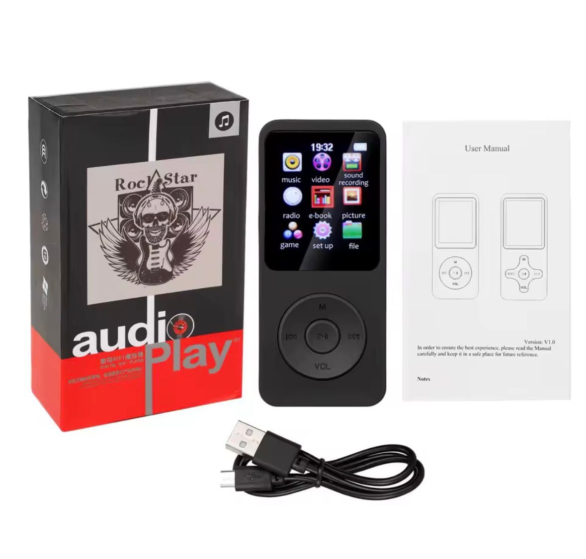 REPRODUCTOR MP3 32 GB FM BLUETOOTH NEG - 3