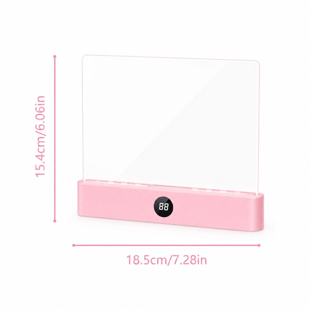 LUZ LAMPARA ROSA RECARGABLE TEMPORIZADOR LECTURA LEER LIBRO - 3