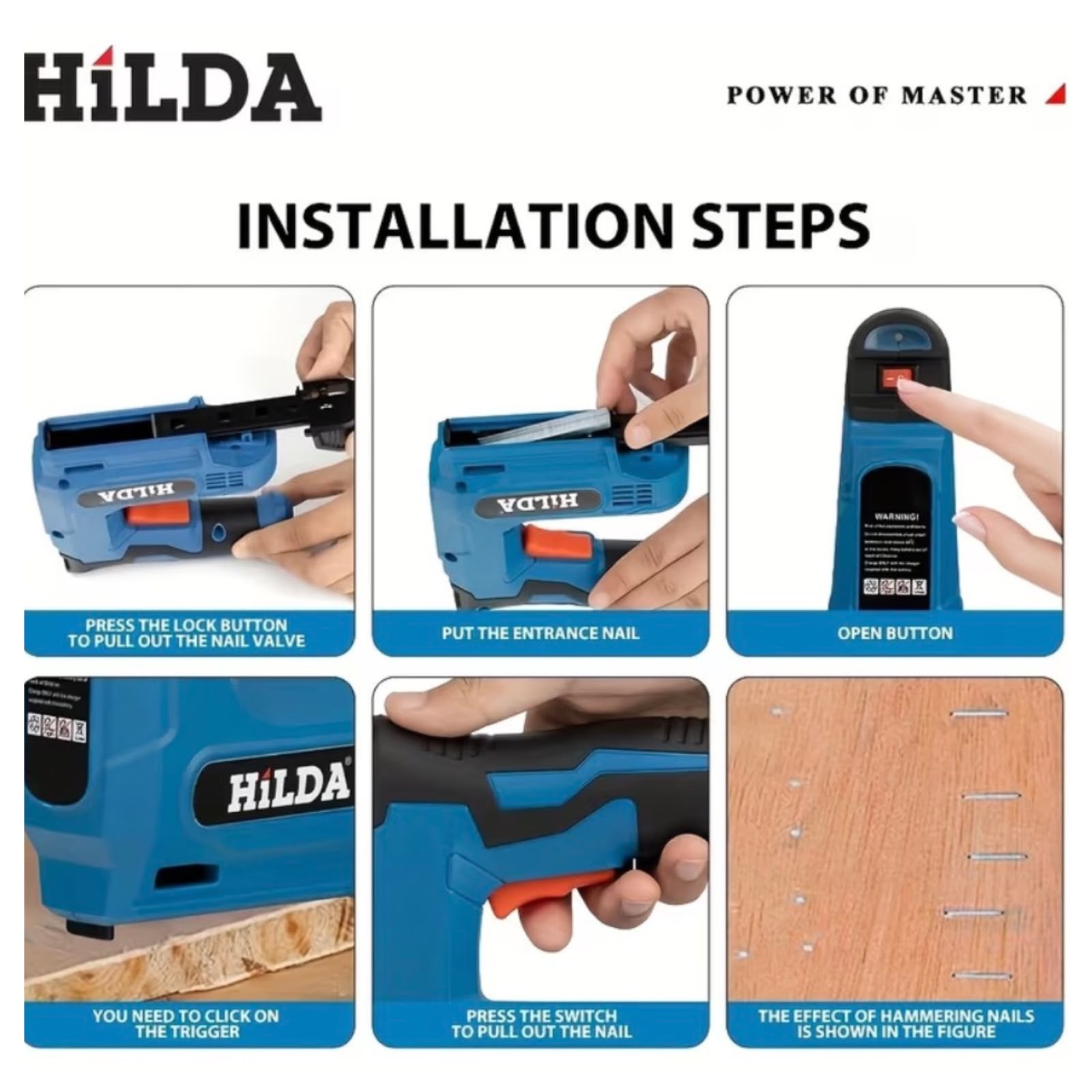 CLAVADORA ENGRAPADORA INALÁMBRICA HILDA OZ125 RECARGABLE - 4