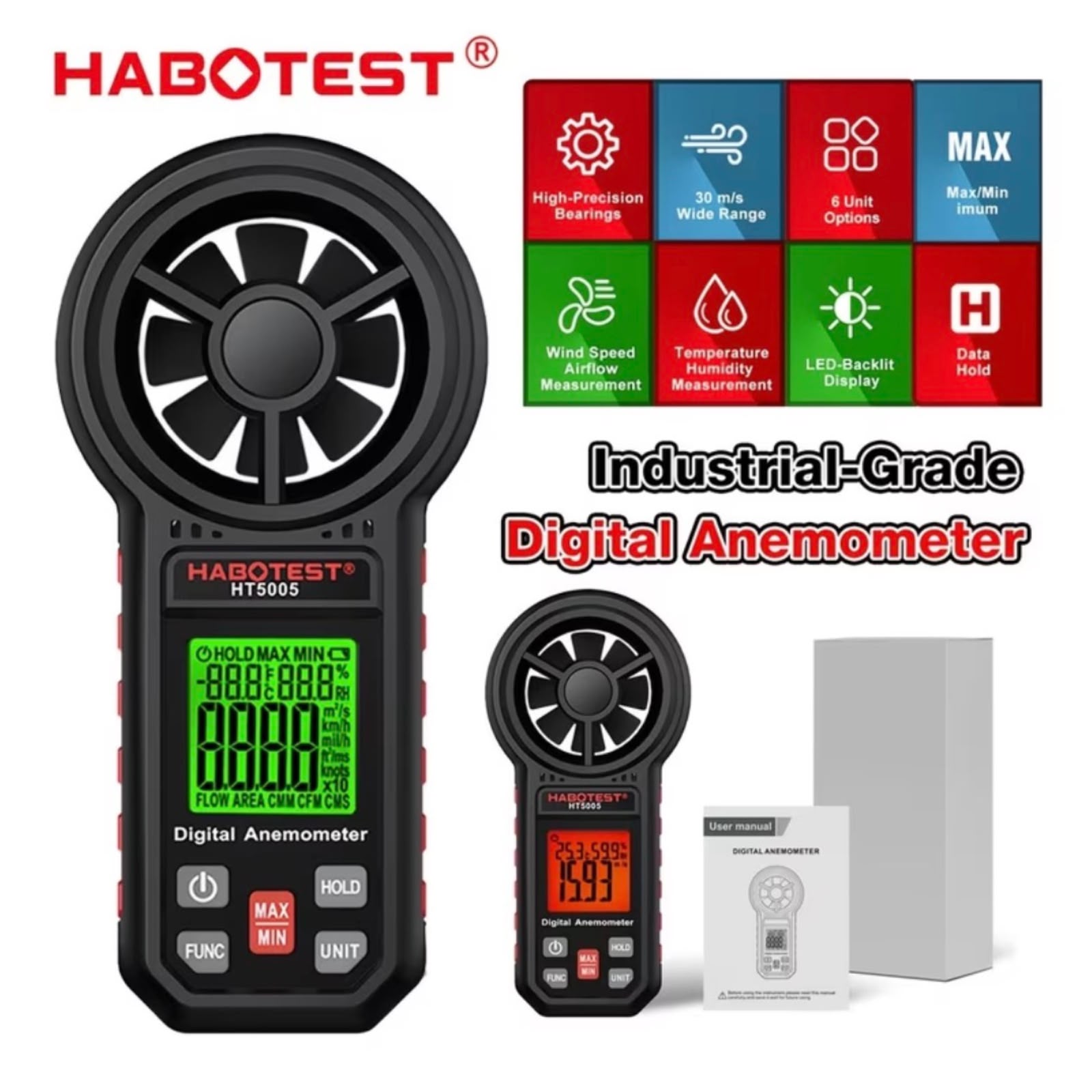 ANEMOMETRO HABOTEST PROFESIONAL - 1