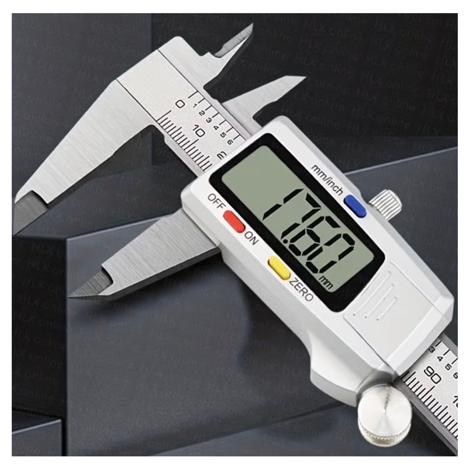 CALIBRADOR VERNIER DIGITAL  ACERO INOXIDABLE 150 MM PANTALLA LCD + 4 BATERÍAS DE REGALO - 3