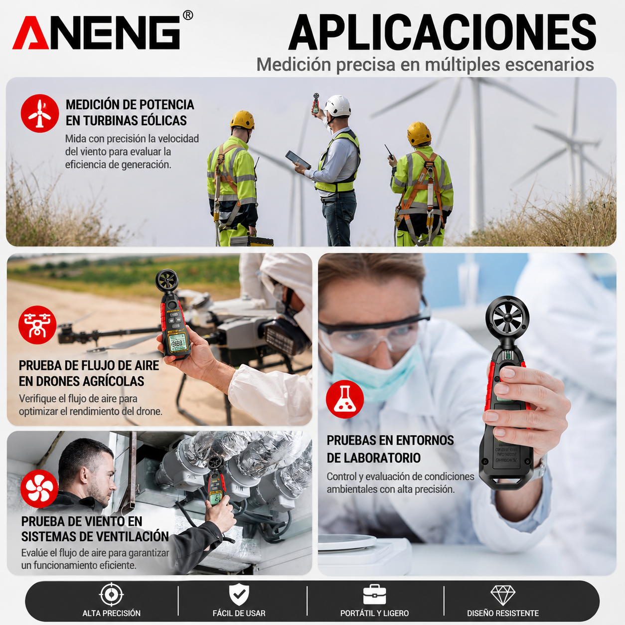 ANEMOMETRO DIGITAL ANENG GN302 - 2