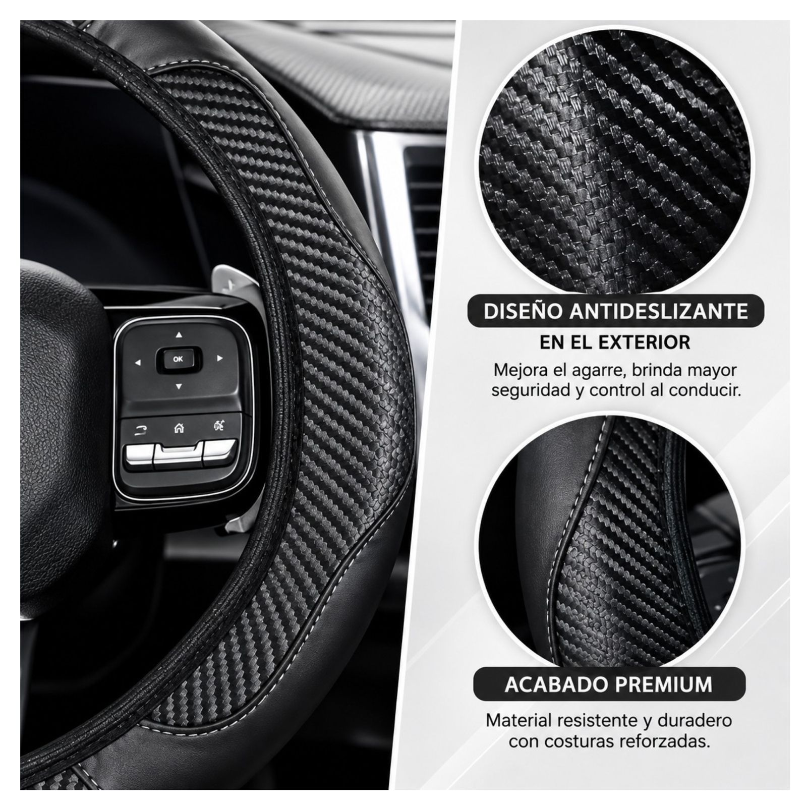 KIT FUNDA PARA VOLANTE DE CARRO COMPLETO - 2