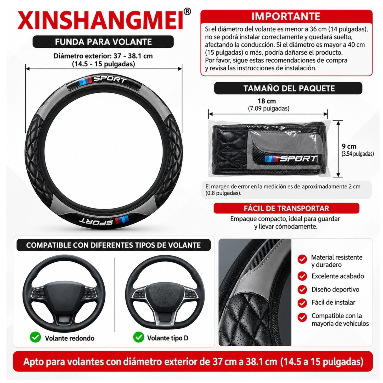 FUNDA PORTA VOLANTE DE CARRO - 4