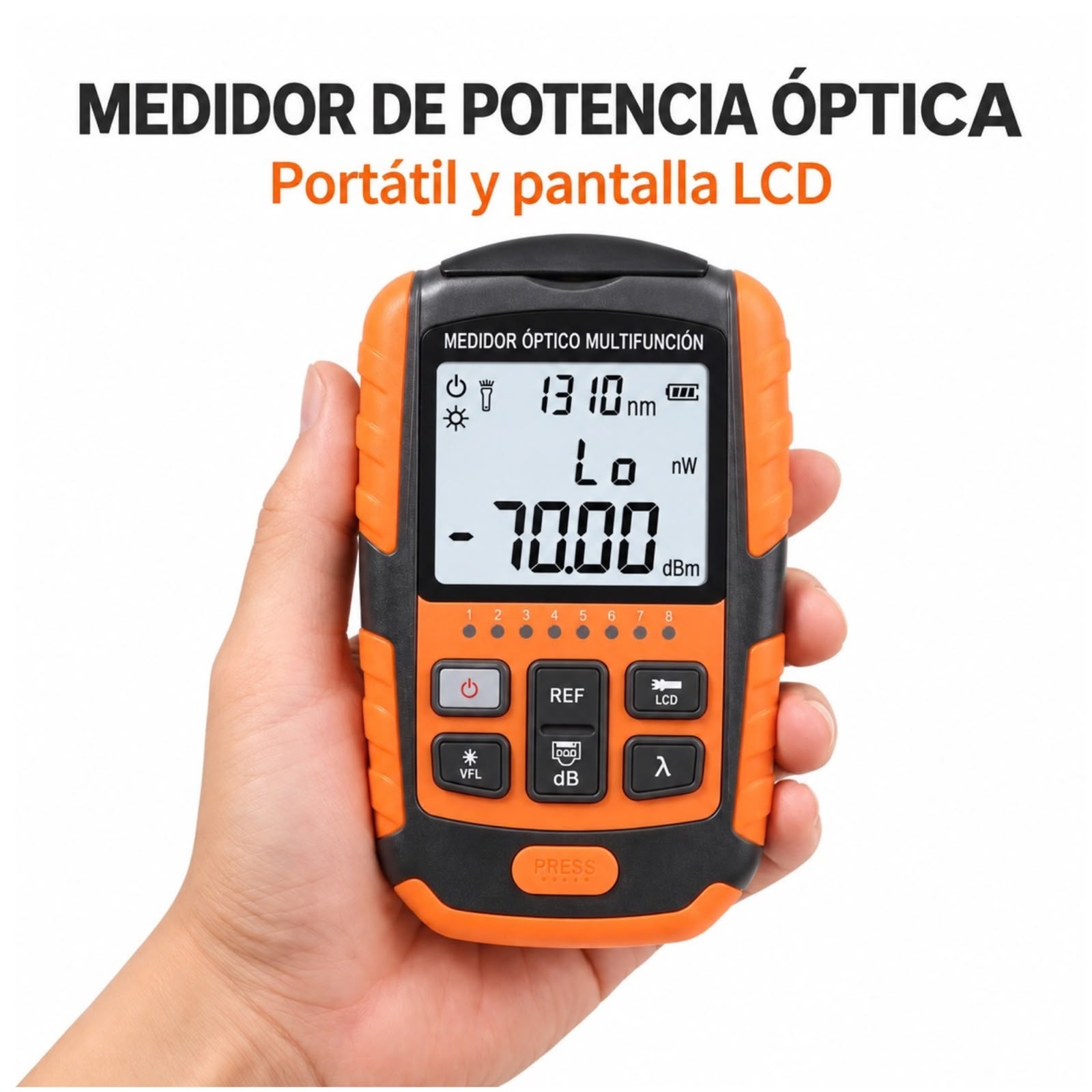 MEDIDOR DE FIBRA OPTICA -50 A +26 DBM - 1