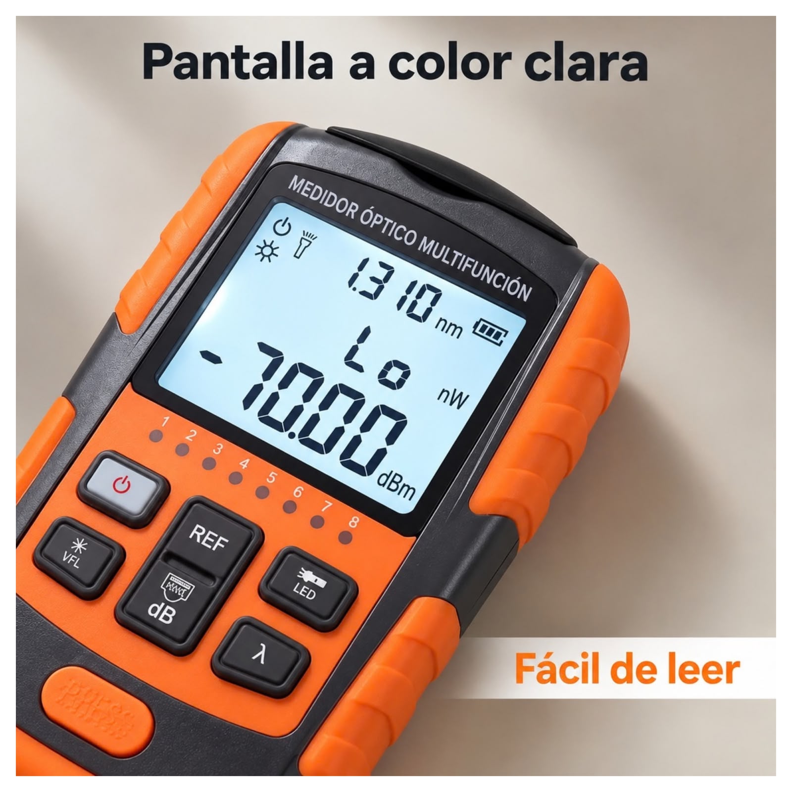 MEDIDOR DE FIBRA OPTICA -50 A +26 DBM - 4