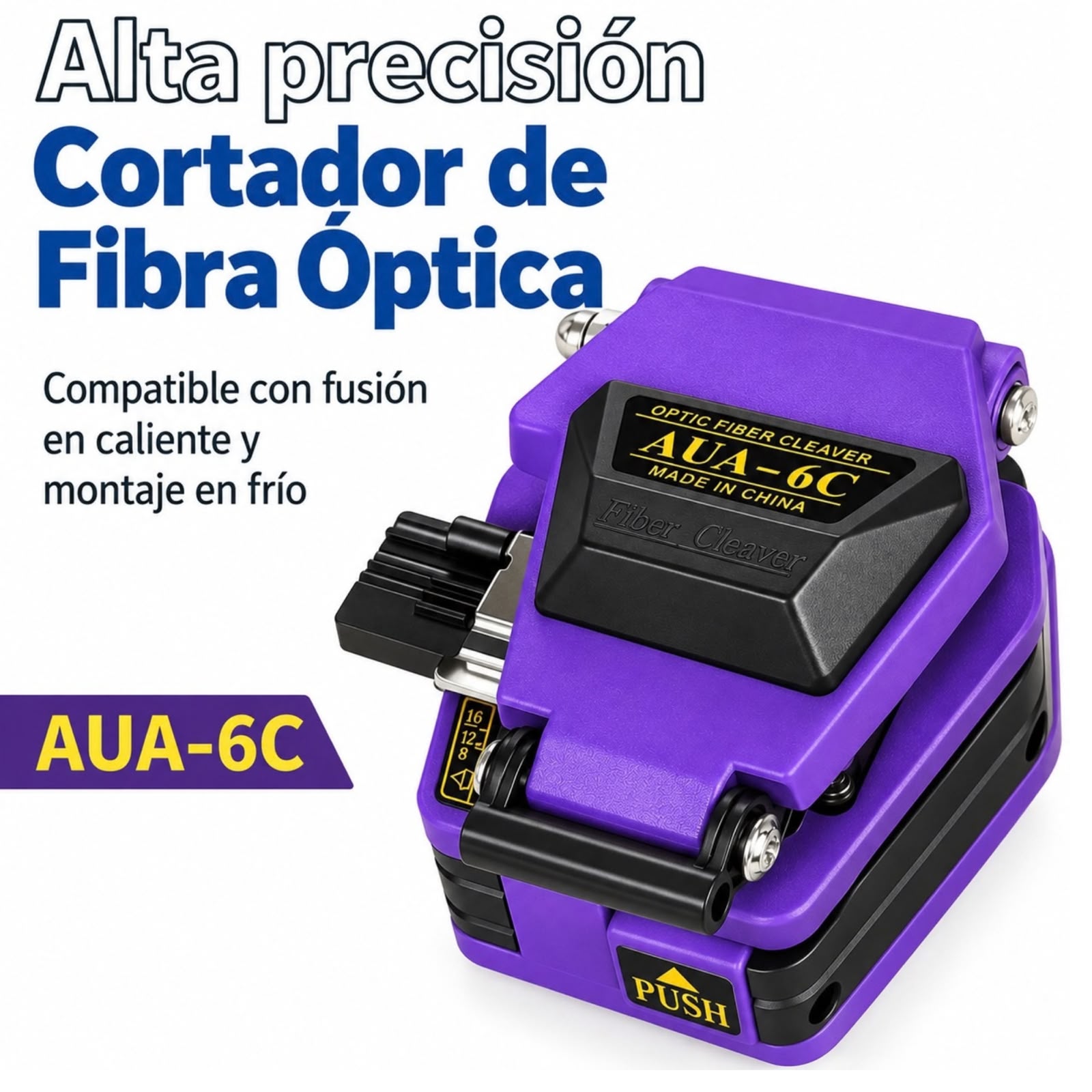 CORTADOR DE FIBRA ÓPTICA AUA-6C DE ALTA PRECISIÓN - 1
