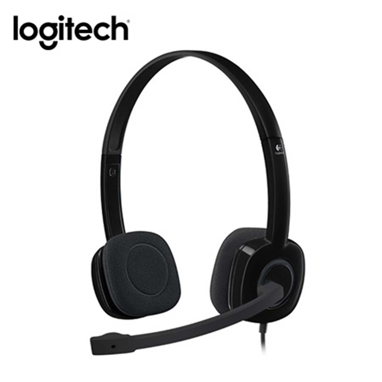 AUDÍFONO H151 CON MICRÓFONO LOGITECH STEREO BLACK - 1