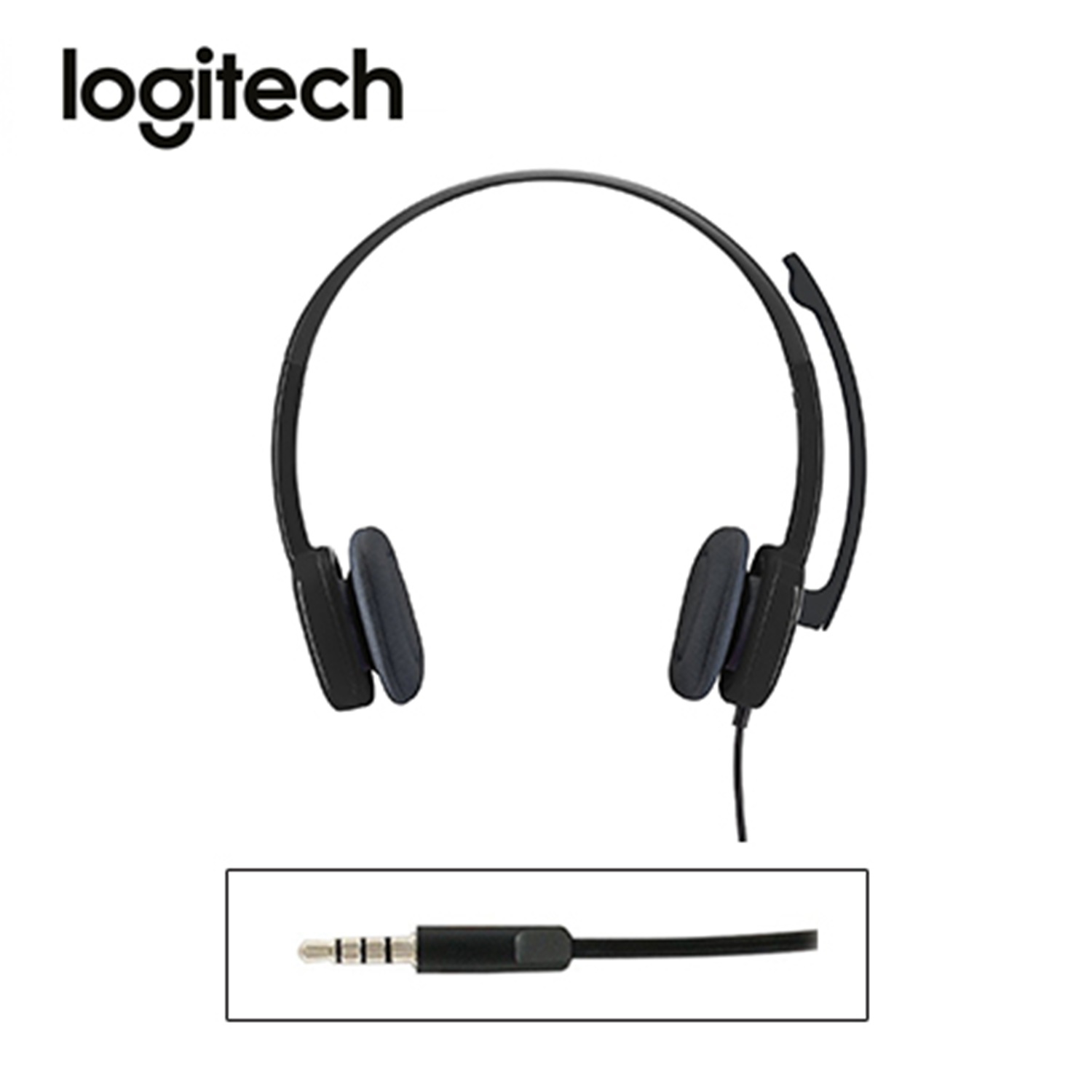 AUDÍFONO H151 CON MICRÓFONO LOGITECH STEREO BLACK - 3