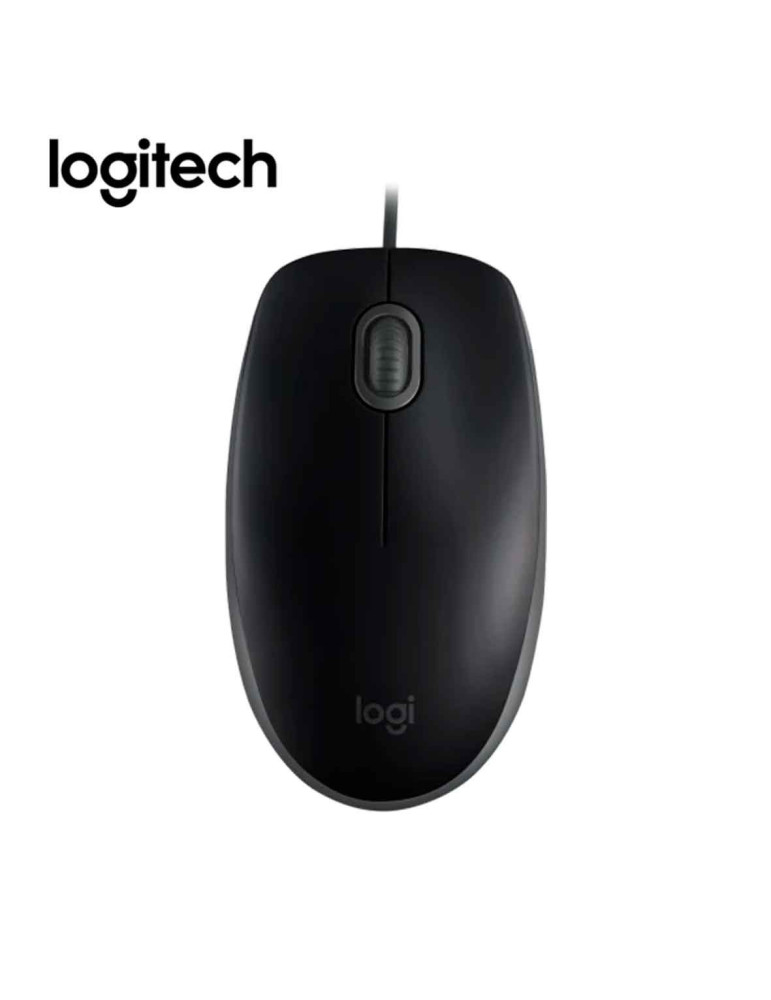 MOUSE LOGITECH M110 SILENT OPTICO CABLE USB BLACK - 1