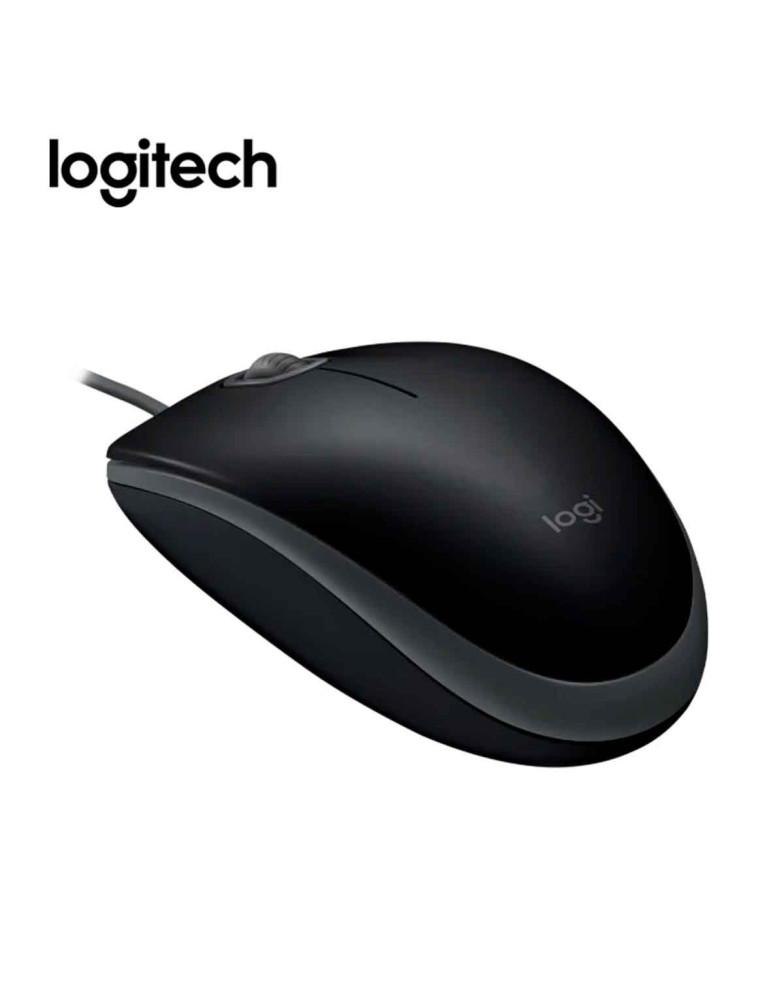 MOUSE LOGITECH M110 SILENT OPTICO CABLE USB BLACK - 2