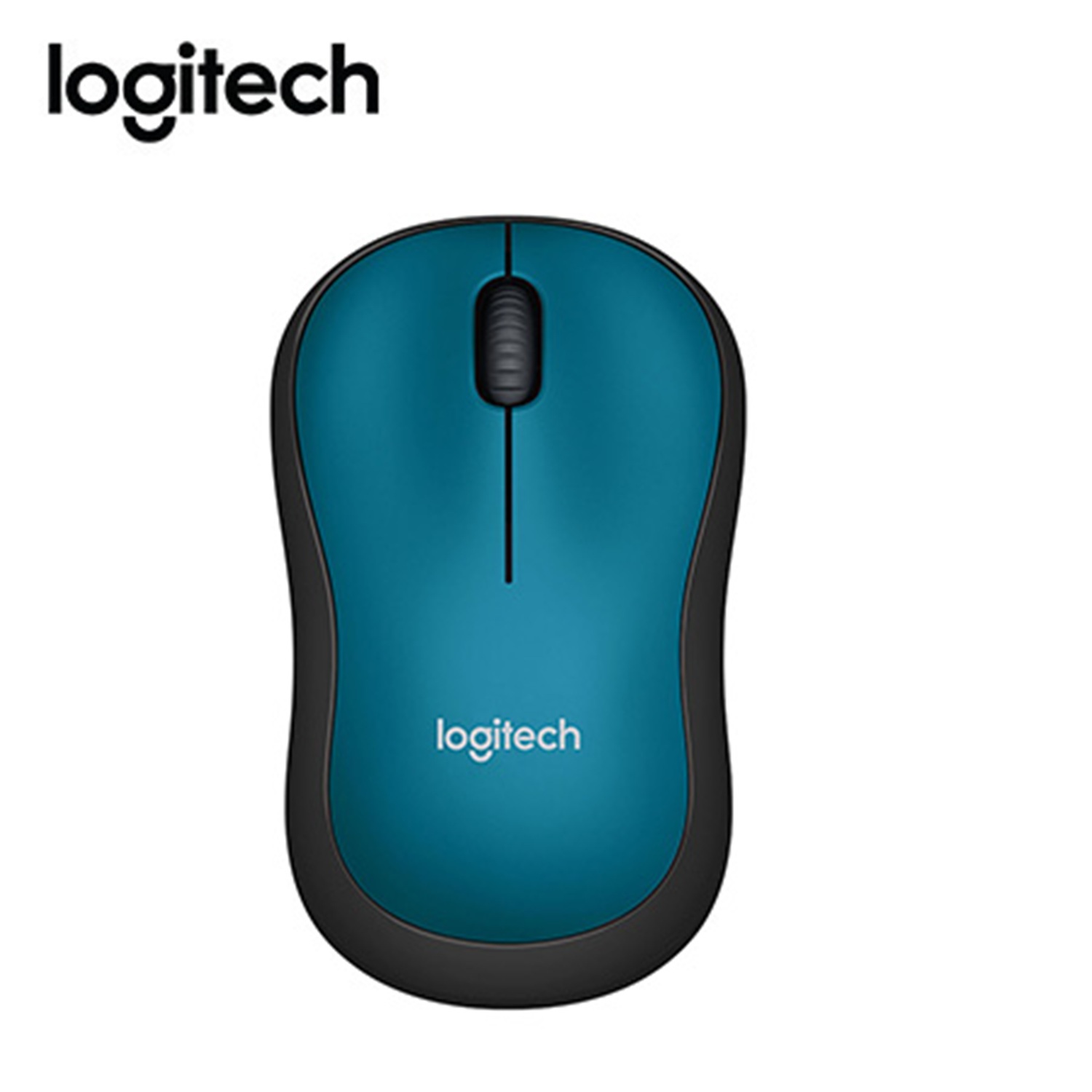 MOUSE LOGITECH M185 WIRELESS BLUE - 1