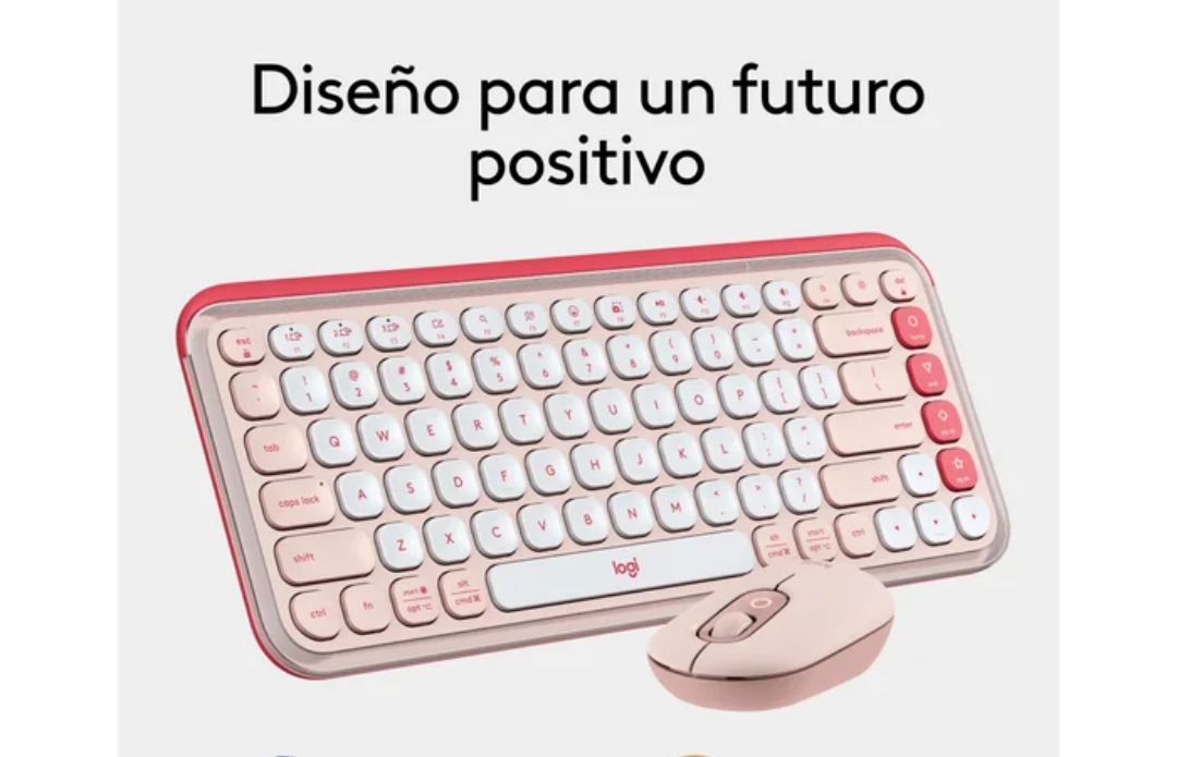 KIT LOGITECH TECLADO+ MOUSE POP ICON BLUETOOTH WIRELESS - 4