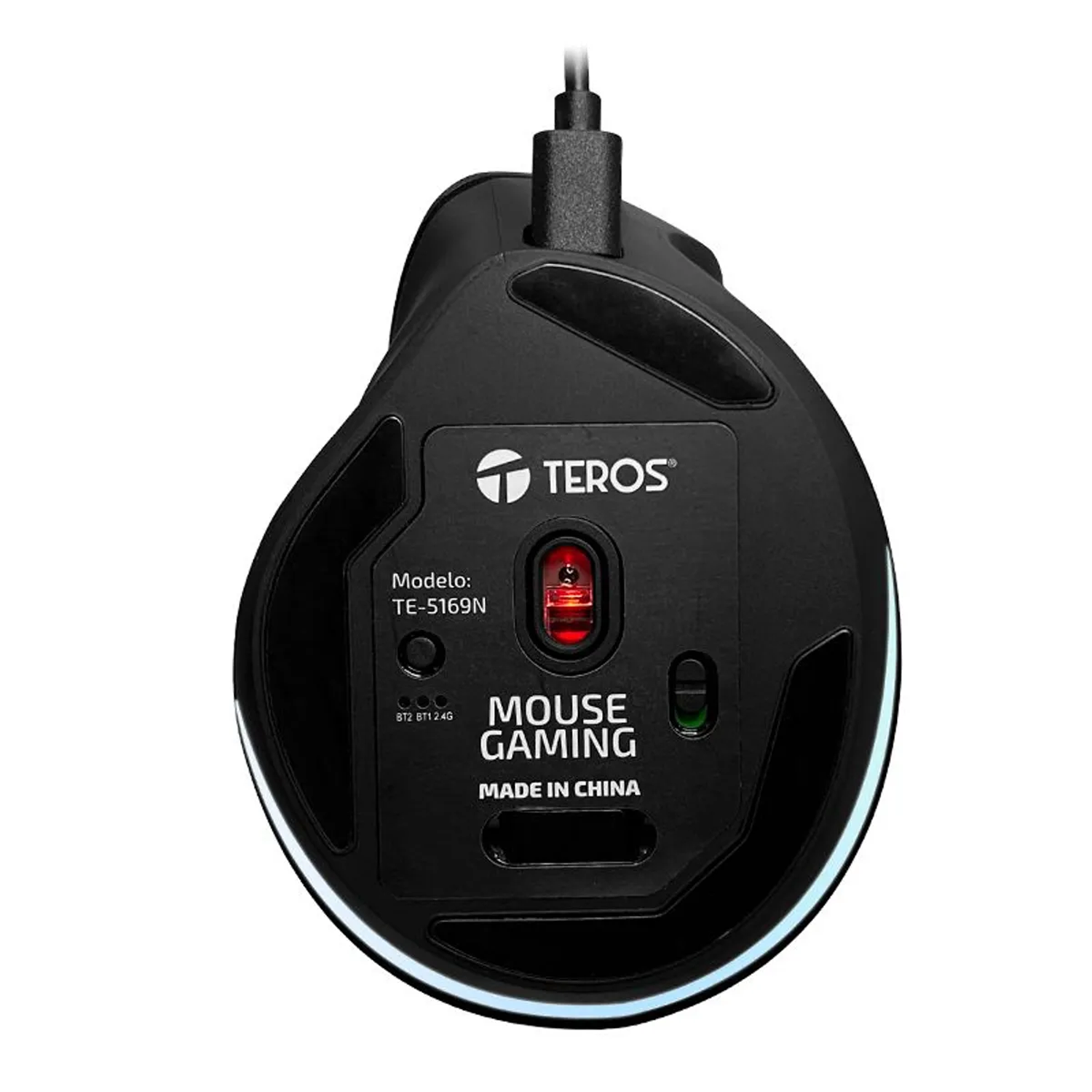 MOUSE TEROS VERTICAL INALAMBRICO (TE-5169N) 2.4G+BLUETOOTH / 2400DPI AJUSTABLE - 5